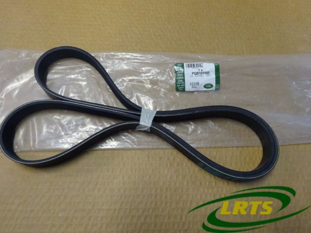 GENUINE LAND ROVER ALTERNATOR DRIVE BELT DEFENDER TD5 & DISCOVERY 2 MODELS WITH AIR CONDITIONING PART PQS101500