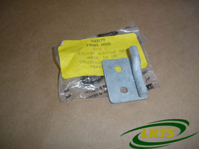 NOS GENUINE LAND ROVER LEFT HAND FRONT ROPE TIE HOOK SERIES AND DEFENDER PART 330579