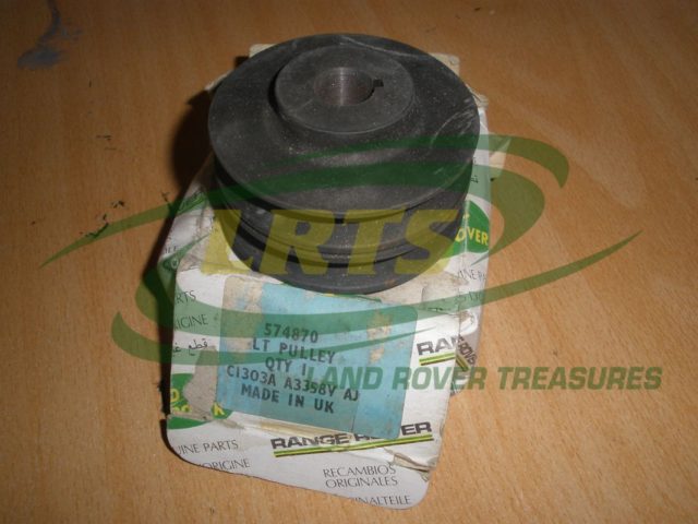 GENUINE LAND ROVER SERIES DOUBLE GROOVE ALTERNATOR PULLEY PART 574870