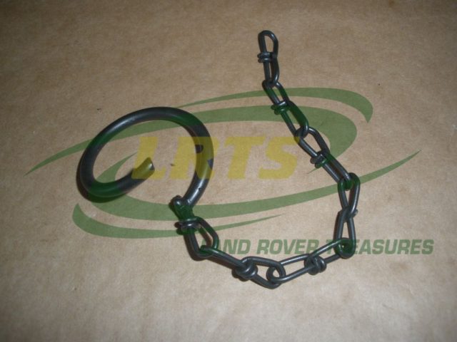 LAND ROVER FRONT BUMPER TOWING CLIP & CHAIN MILITARY DEFENDER PART RRC3985