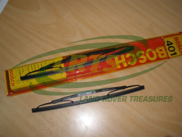 NOS LAND ROVER SERIES PAIR WIPER BLADES BOSCH FLAT PUSH ON FIXING TYPE PART 575437